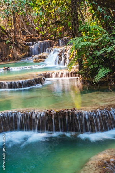 Fototapeta Cascada laos