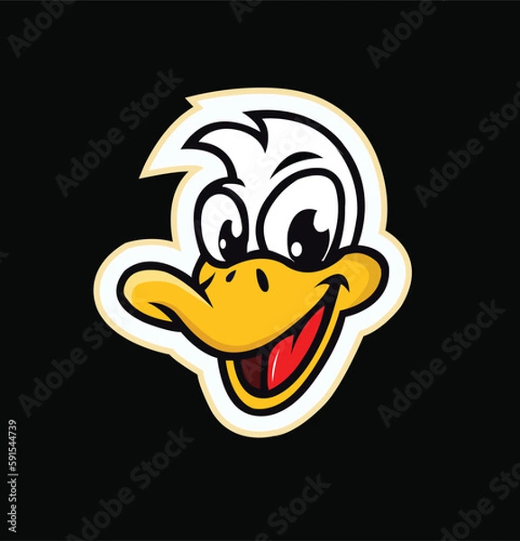 Obraz duck Head Logo Vector Template Illustration Design. Mascot Transparent duck  Logo design duck  sport logo