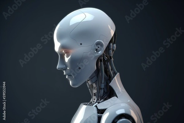 Obraz 3d render of a robot