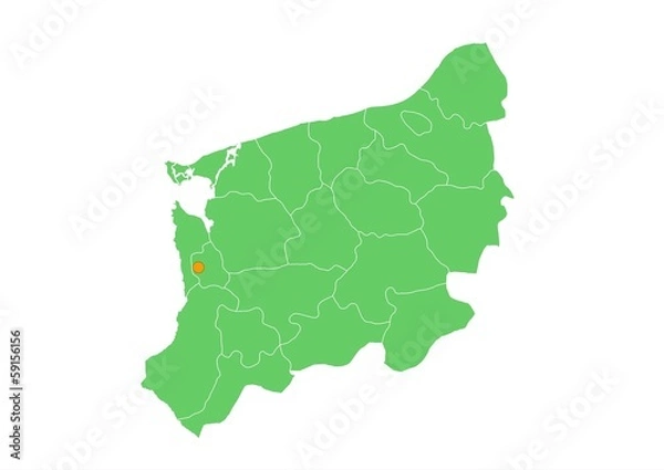 Obraz Administracyjna mapa województwa