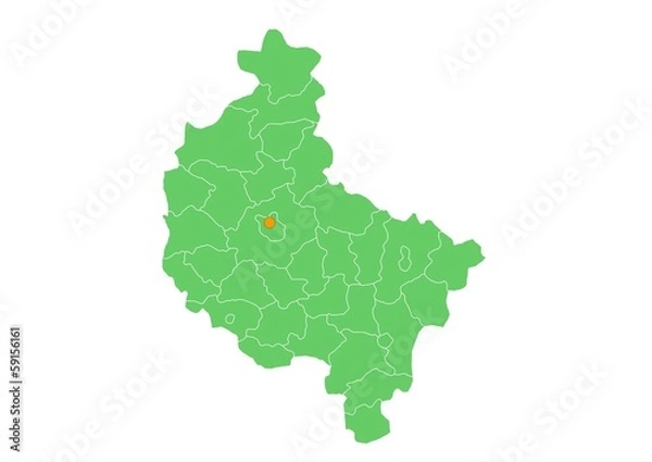 Obraz Administracyjna mapa województwa 