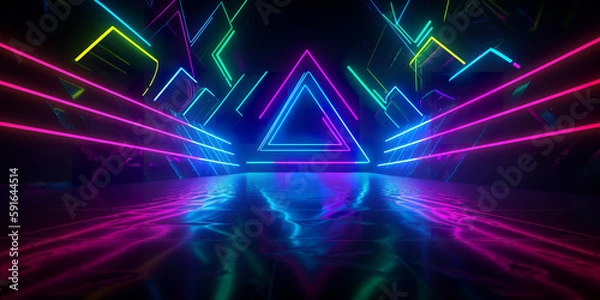 Fototapeta Neon light