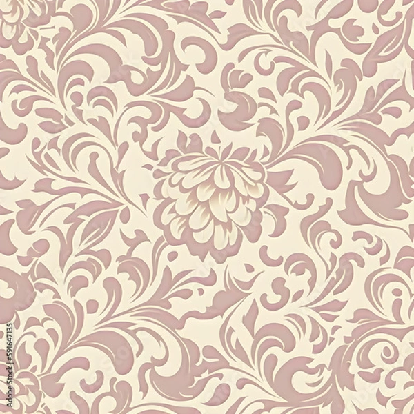 Fototapeta plain floral background pattern