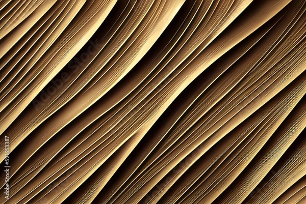 Fototapeta Abstract texture, diagonally sharp waves, created by artificial intelligence