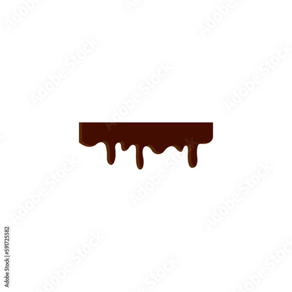 Obraz melted chocolate ornament design vector