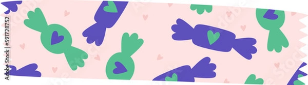 Obraz Adhesive Tape With Sweets