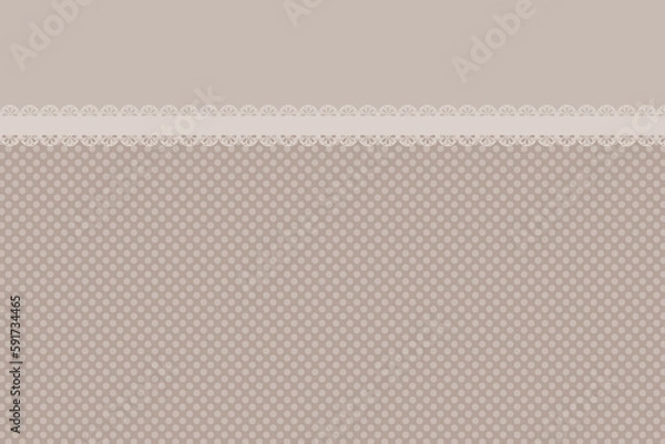 Obraz Polka dot text frame - dull brown
