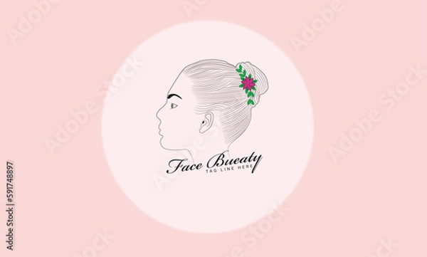 Obraz Female Botanical logo