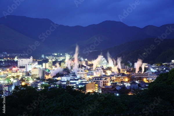 Obraz 別府温泉の夜景