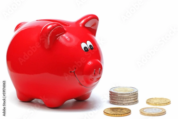 Obraz Rotes Sparschweinchen