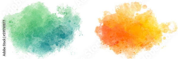 Obraz watercolor vector stains; background for title and logo