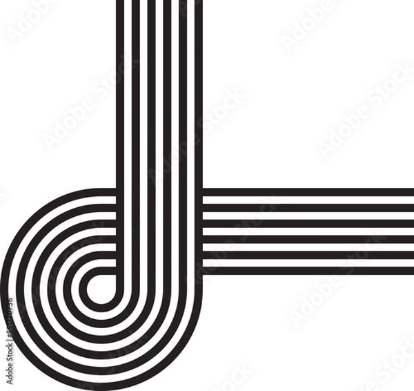 Obraz Line Memphis Element