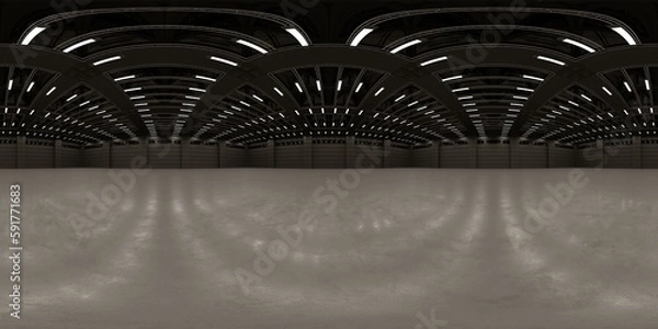 Fototapeta 3d rendered Hall HDRI 