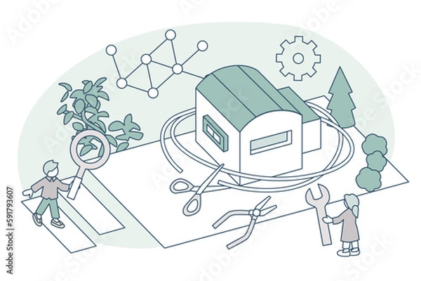 Obraz Home Security and Maintenance. 