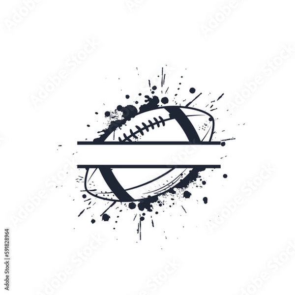 Obraz split football vector