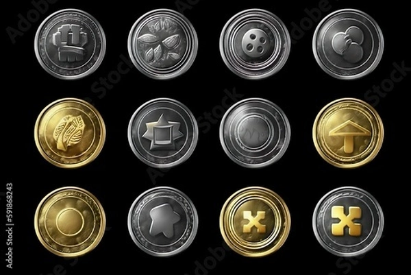 Fototapeta game icons pack