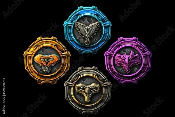 Fototapeta game icons pack