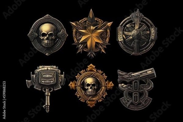 Fototapeta game icons pack