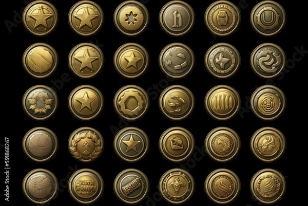 Fototapeta game icons pack