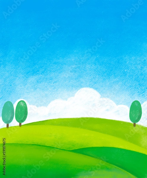 Fototapeta 하늘과산