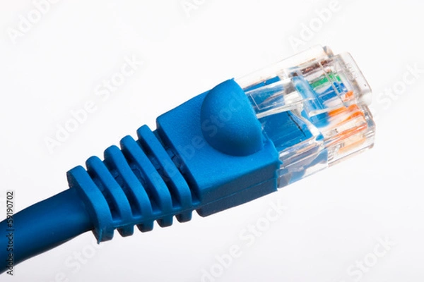 Obraz Blue Ethernet cable