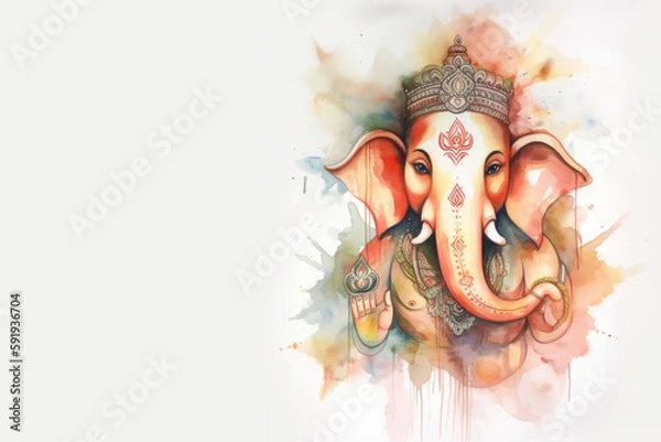 Obraz Hindu Deity, Ganesh, Generative AI