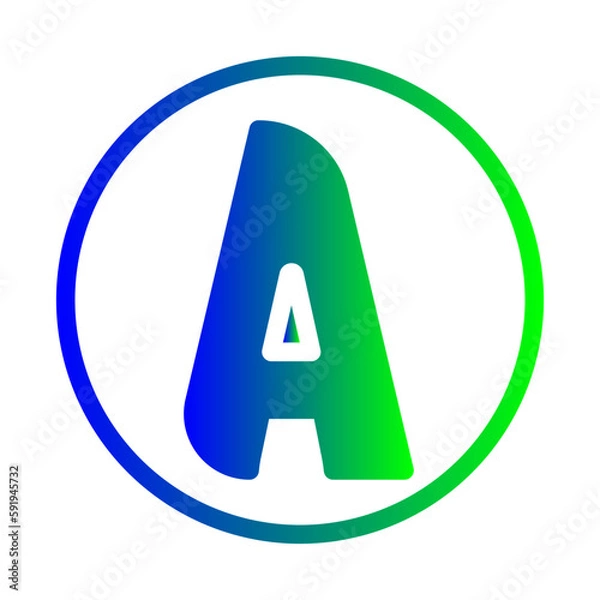 Obraz alphabet a icon