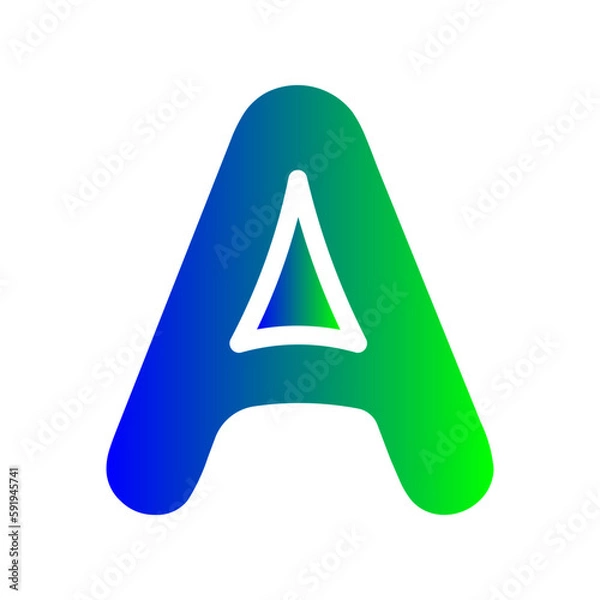 Obraz alphabet a icon