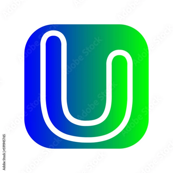 Obraz alphabet u icon