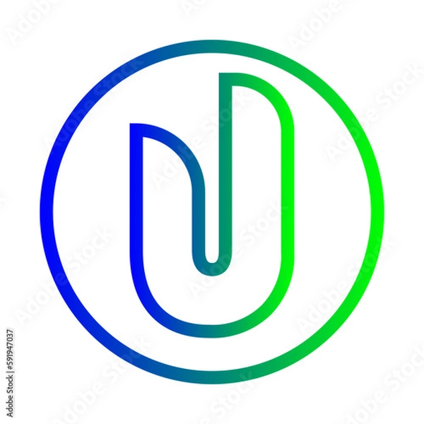 Obraz alphabet u icon