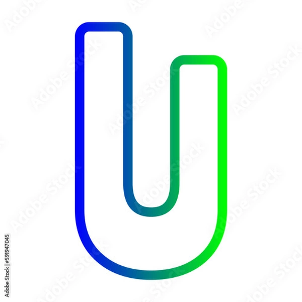 Obraz alphabet u icon