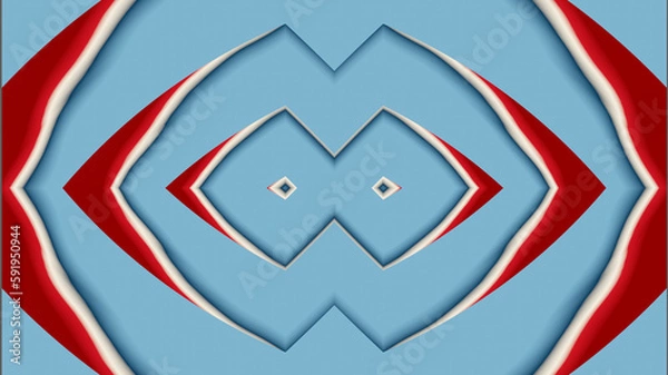 Fototapeta abstract background with blue and red lines