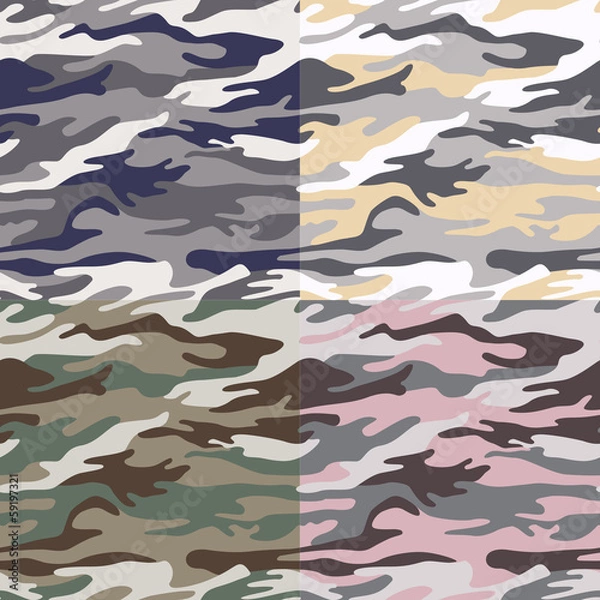 Fototapeta seamless camouflage pattern