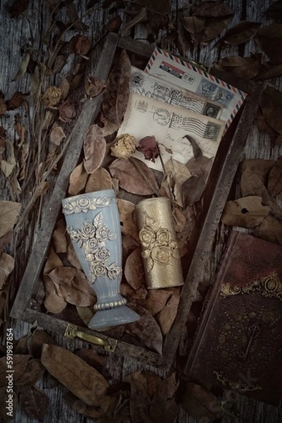 Fototapeta still life in dark mood
