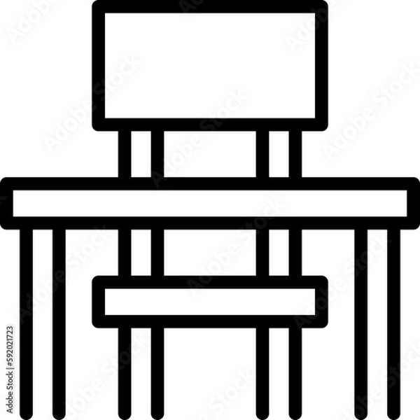 Fototapeta desk icon