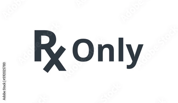 Obraz Isolated Rx Only Symbol. 