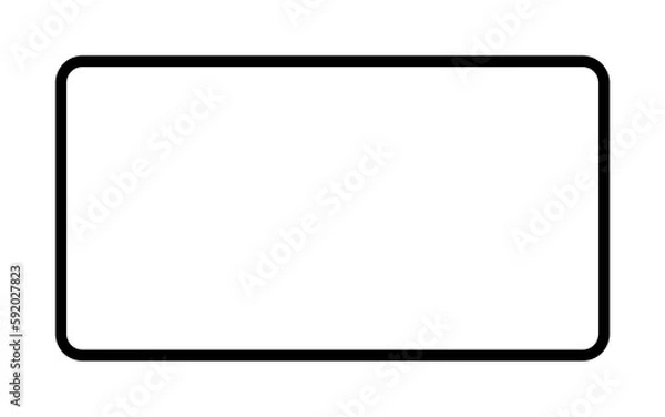 Obraz rectangle icon illustration on transparent background