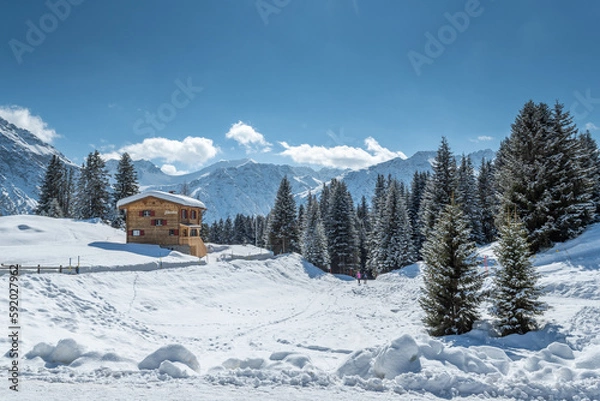 Fototapeta Arosa im Winter