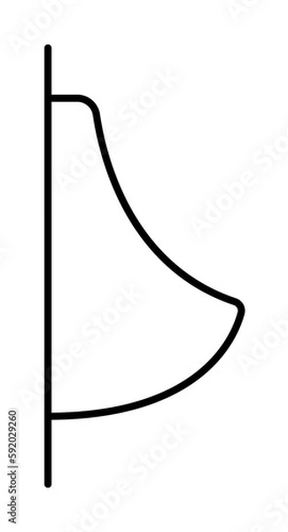 Obraz urinal icon illustration on transparent background