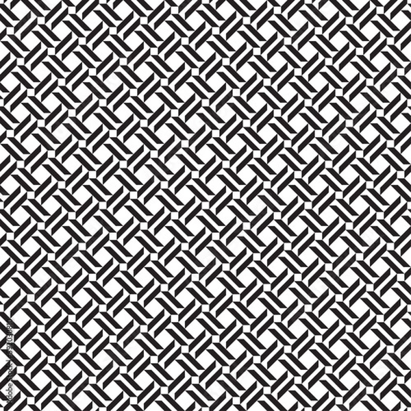 Fototapeta Vector seamless models. Modern stylish texture. Composition from regularly repeating geometrical element. Monochrome, simple. Vector illustrations.