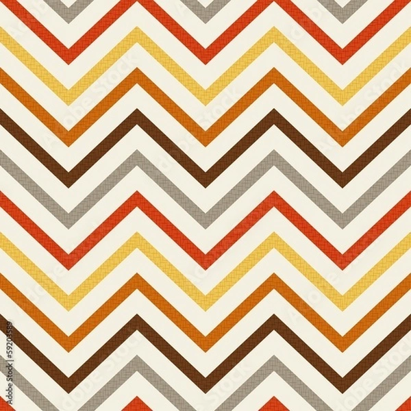 Obraz seamless retro zig zag pattern