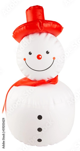 Fototapeta père Noël gonflable