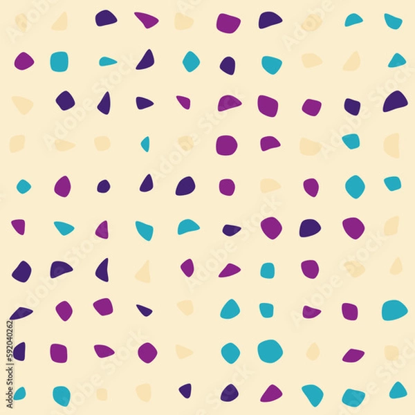 Obraz Vector abstract art blob pattern background. Modern liquid splashes of geometric shapes