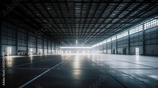 Fototapeta Warehouse, Generative AI, Illustration