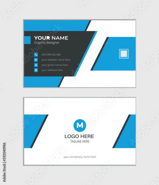 Obraz black, simple, simple design, trending, trendy business card, white branding,  colorful, company, contact, corporate, creative, design, elegant, graphics, horizontal  identity, luxury c,green
