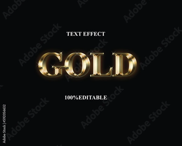 Obraz Text effect gold