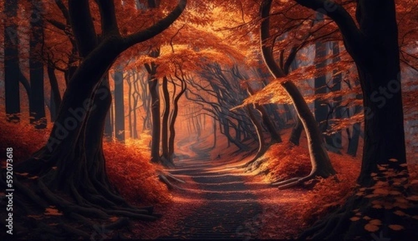 Obraz autumn forest