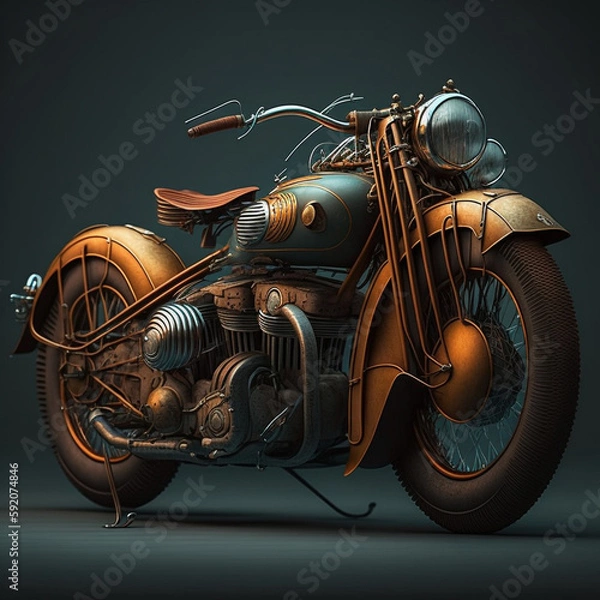 Obraz retro motorcycle