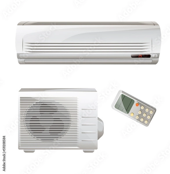 Fototapeta Air conditioner set