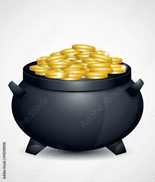 Obraz St Patricks Day pot of gold